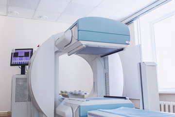 Medical linear accelerator in the therapeutic oncology. Radiation in medicine.