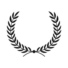 Laurel wreath. Hand drawn vector round frame for invitations, greeting cards, quotes, logos, posters and more. Vector