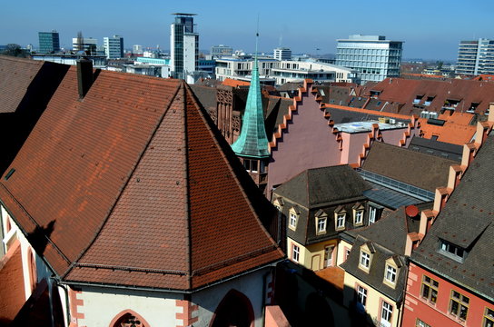 Dächer in Freiburgs Altstadt