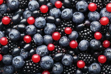 Ripe and sweet berries background