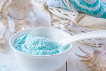 Blue sea salt