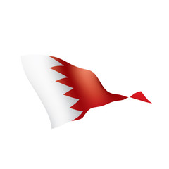 Bahrain flag, vector illustration