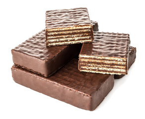 chocolate wafers with chocolate filling