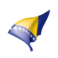 Bosnia and Herzegovina flag, vector illustration