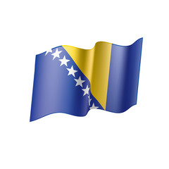 Bosnia and Herzegovina flag, vector illustration