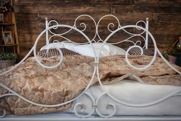Wrought iron bed