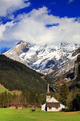 Fototapeta na wymiar Kandersteg alpine landscape in Switzerland, Europe