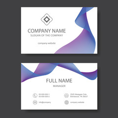 Business card, vector