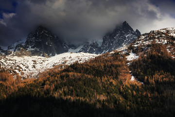 Mountain landscape in Haute Savoie, France, Europe