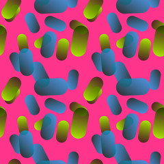 Magic pills seamless pattern. Original design for print or digital media.