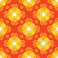 Magic circles seamless pattern. Original design for print or digital media.