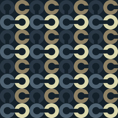 Link chain block seamless pattern. Suitable for screen, print and other media.