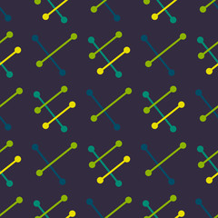 Vintage space adventure seamless pattern. Suitable for screen, print and other media.