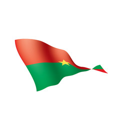 Burkina Faso flag, vector illustration