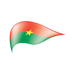 Burkina Faso flag, vector illustration