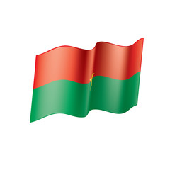 Burkina Faso flag, vector illustration