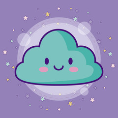 kawaii cloud icon