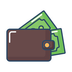 wallet with money icon