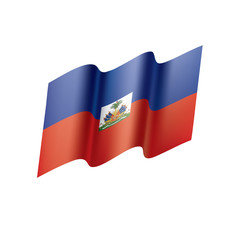Haiti flag, vector illustration