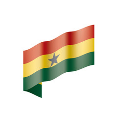 Ghana flag, vector illustration