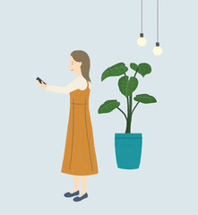 Young Woman take the selfie.