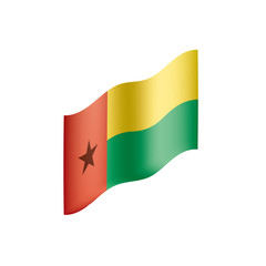 Guinea Bissau flag, vector illustration