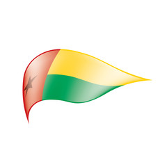Guinea Bissau flag, vector illustration