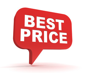 best price concept 3d illustration