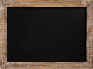 Blank vintage chalkboard with wooden frame