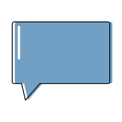 Naklejka premium speech square bubble icon over white background, colorful design. vector illustration