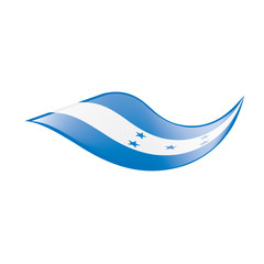 Honduras flag, vector illustration