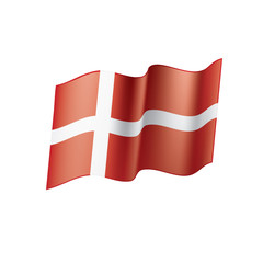 Denmark flag, vector illustration