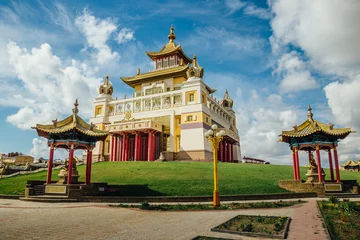 Buddhist temple Golden Abode of Buddha Shakyamuni in Elista, Republic of Kalmykia, Russia