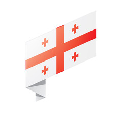 Georgia flag, vector illustration