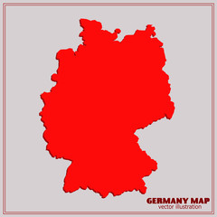 Map of Germany. Illustration.