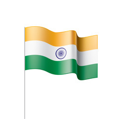 India flag, vector illustration