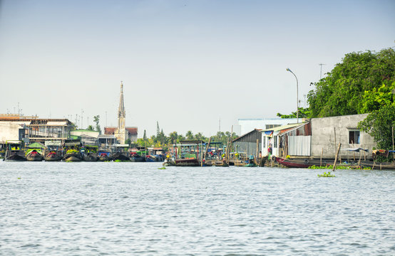 Cai Be South Vietnam Floating Market