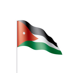 Jordan flag, vector illustration
