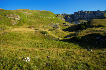 Fototapeta na wymiar Serene landscape in the mountains of Montenegro