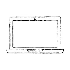 laptop device technology wireless icon vector illustration  sketch design