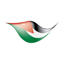 Jordan flag, vector illustration