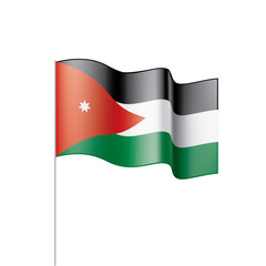 Jordan flag, vector illustration