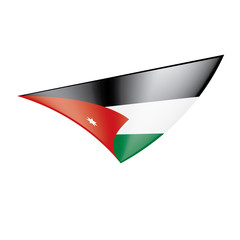 Jordan flag, vector illustration