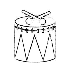 Fototapeta na wymiar instrument percussion sticks musical celebration vector illustration sketch design