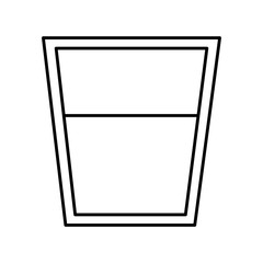 glass cup milk healthy lifestyle image vector illustration outline design