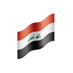 Iraqi flag, vector illustration