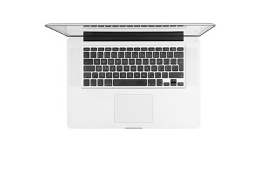 Fototapeta na wymiar Modern laptop isolated on white background