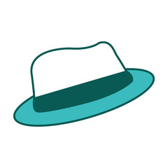 classic hat accessory fashion vintage image vector illustration green image