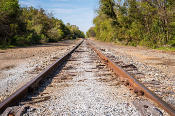 Obraz premium Train Railroad Tracks 