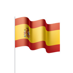 spain flag, vector illustration